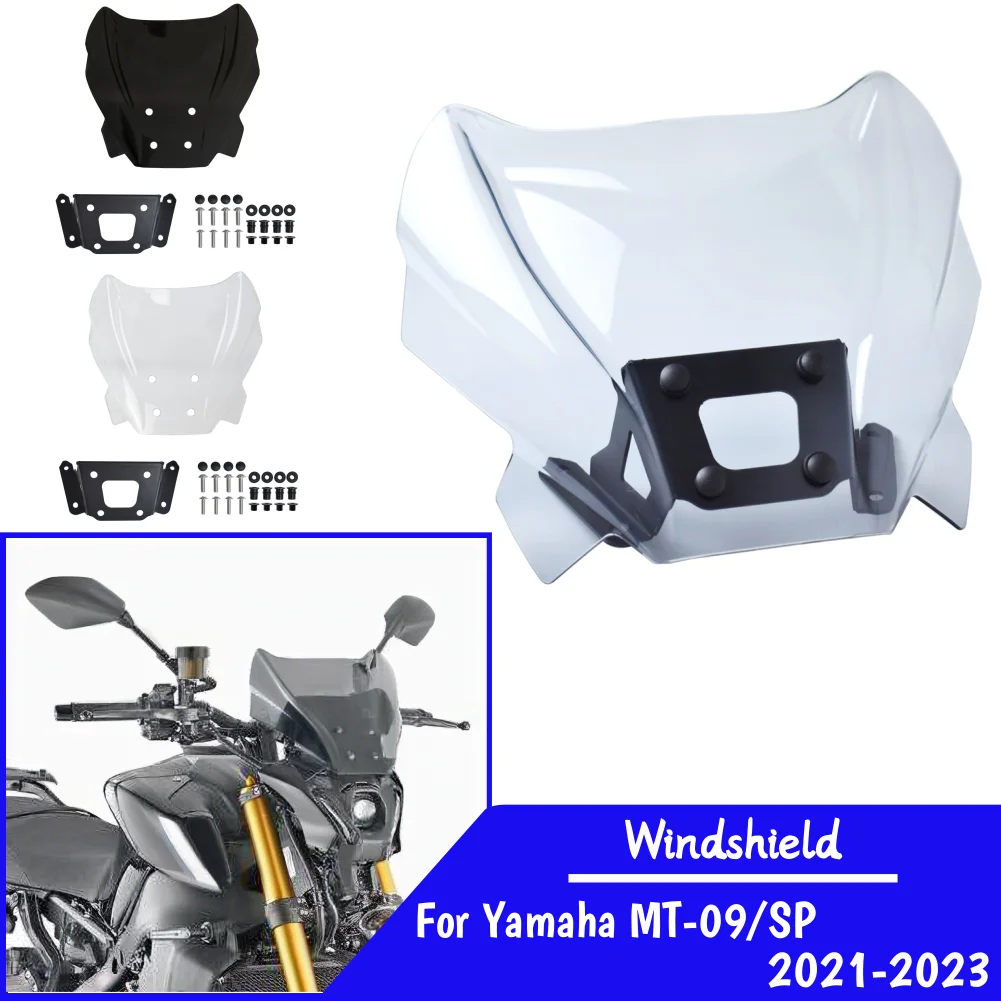 For MT 09 Windshield Windscreen For Yamaha MT-09 2021 2022 2023 MT09 SP Wind Shield Screen Motorcycle Air Deflector Accessories
For MT 09 Windshield Windscreen For Yamaha MT-09 2021 2022 2023 MT09 SP Wind Shield Screen Motorcycle Air Deflector Accessories