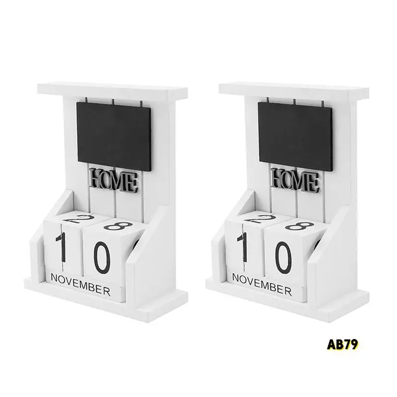 2X Wooden Desk Block Calendar-Perpetual Calendar Month Date Display Home Office Decoration (White)
2X Wooden Desk Block Calendar-Perpetual Calendar Month Date Display Home Office Decoration (White)