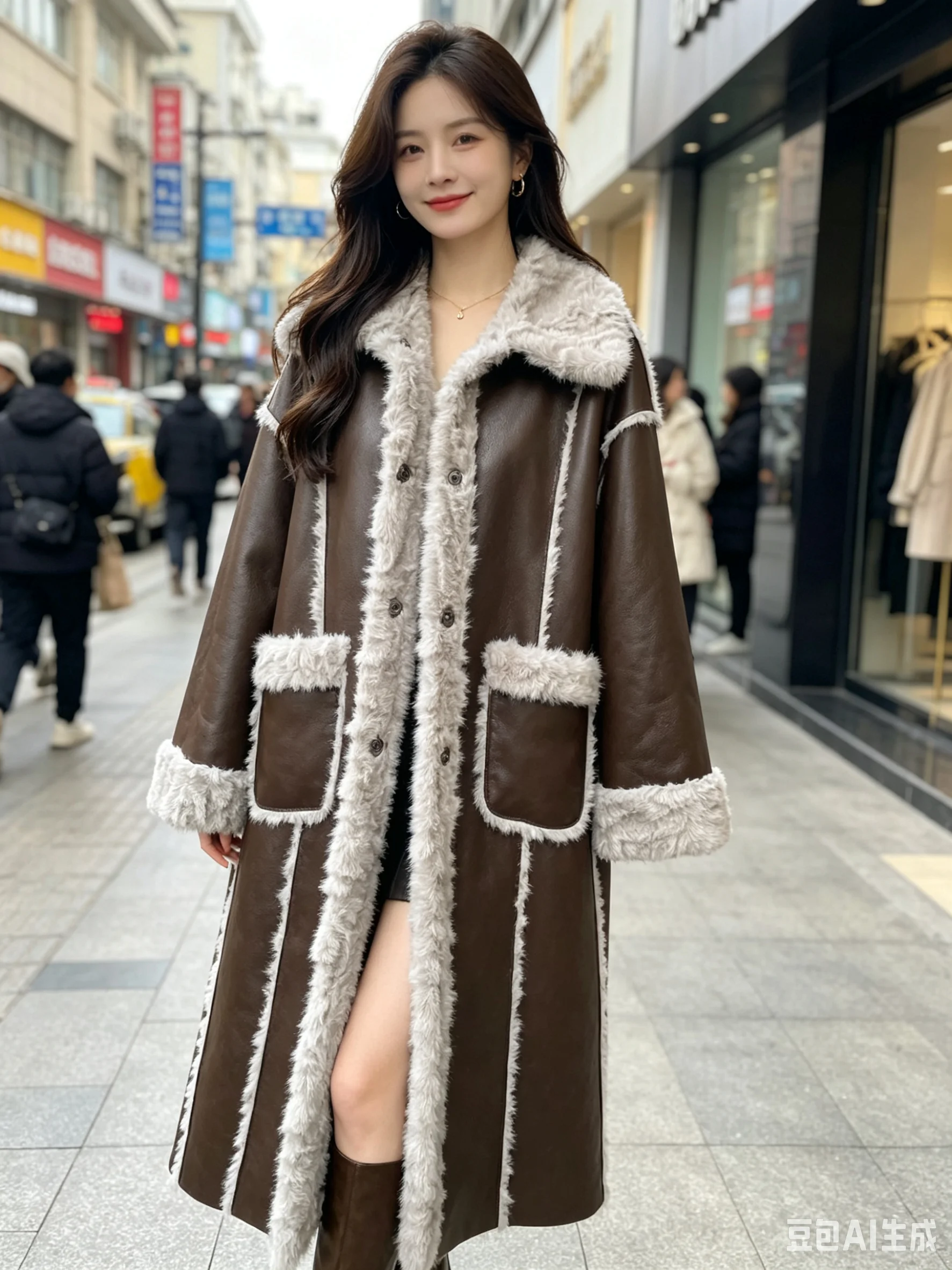 HDHOHR Winter Thick Warm Faux Sheep Fur Coat Women Long two side wear Luxury Elegant Faux fur Jacket Clothes
HDHOHR Winter Thick Warm Faux Sheep Fur Coat Women Long two side wear Luxury Elegant Faux fur Jacket Clothes