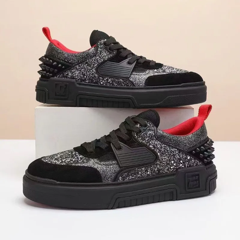 Shoes Women Size35-45 Natural Cow Suede Couple Sneakers Rivet Sports Bling Flats Leisure Punk Designer Shoes Zapatillas De Mujer
Shoes Women Size35-45 Natural Cow Suede Couple Sneakers Rivet Sports Bling Flats Leisure Punk Designer Shoes Zapatillas De Mujer