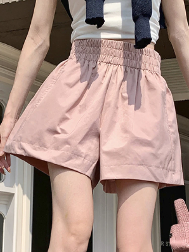 Pink Loose Elegant Casual Shorts Women Pockets Korean Fashion Short Pants Female Elastic Band Sweet Designer Pants 2023 Summer
Pink Loose Elegant Casual Shorts Women Pockets Korean Fashion Short Pants Female Elastic Band Sweet Designer Pants 2023 Summer
