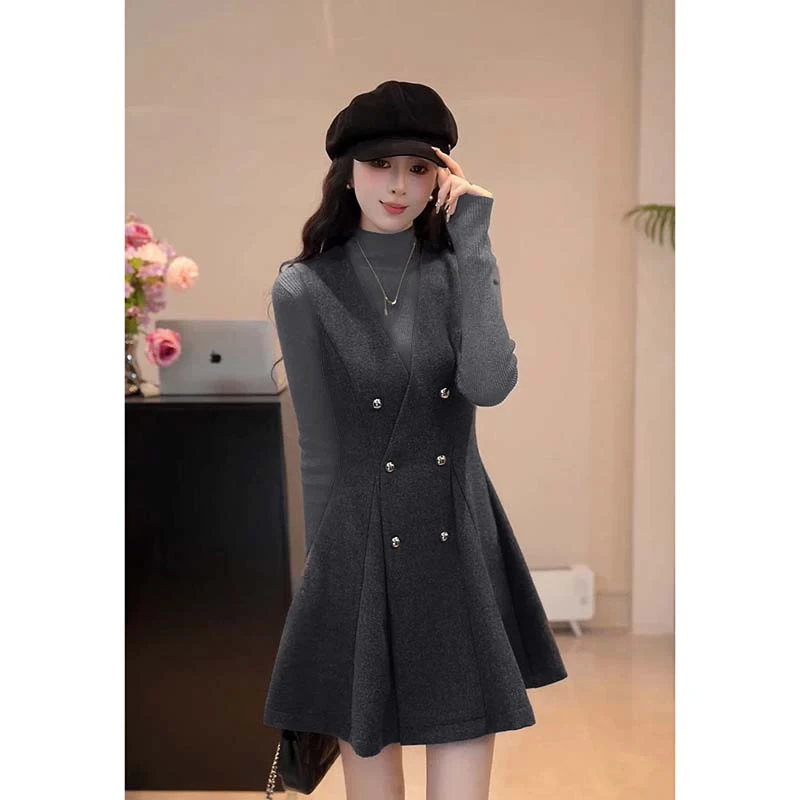 Elegant Women's Two-Piece Set Base Shirt Vest Dress Spring 2026 JT0142 Fashionable French Style Polyester Long Sleeve round Neck
Elegant Women's Two-Piece Set Base Shirt Vest Dress Spring 2026 JT0142 Fashionable French Style Polyester Long Sleeve round Neck