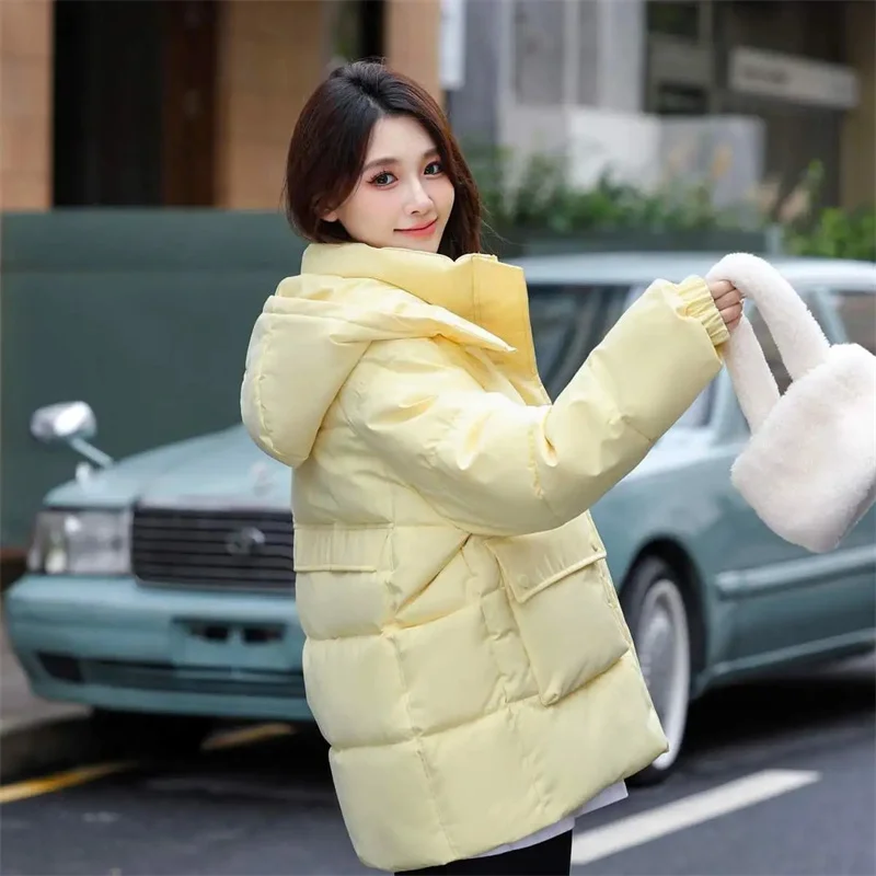Новинка 2025 года, зимняя куртка, женское хлопковое пальто, короткое парковое универсальное толстое свободное пальто с капюшоном в Корейском стиле, теплое женское пальто
Новинка 2025 года, зимняя куртка, женское хлопковое пальто, короткое парковое универсальное толстое свободное пальто с капюшоном в Корейском стиле, теплое женское пальто