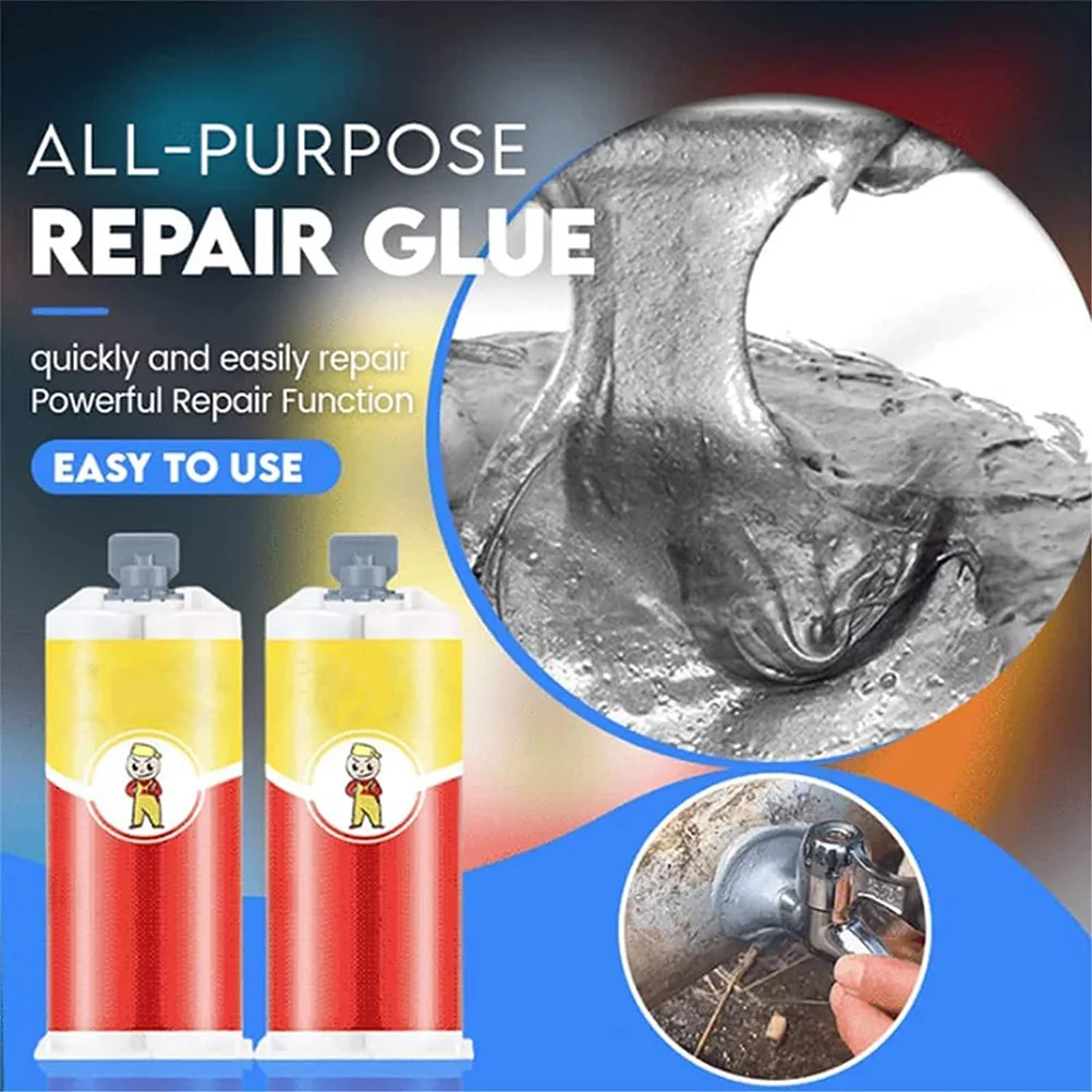95g Metal Repair Glue Cast Iron High Strength Repairing Adhesive Heat Resistance Repair Adhesive Agent Tool Casting Welding Glue
95g Metal Repair Glue Cast Iron High Strength Repairing Adhesive Heat Resistance Repair Adhesive Agent Tool Casting Welding Glue