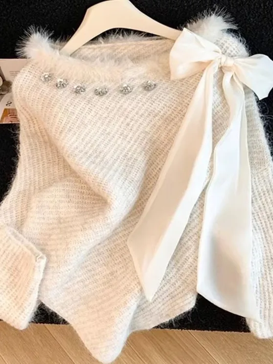 Long Sve Knitted Sweater Faux Mink Trim Splicing Ele Korean Sle Women's Premium Faion Spring Autumn Winter
Long Sve Knitted Sweater Faux Mink Trim Splicing Ele Korean Sle Women's Premium Faion Spring Autumn Winter