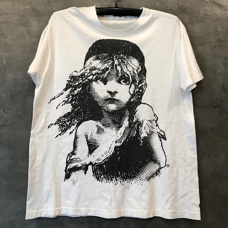 Summer Les Miserables Musical Peripheral Trend Down Shoulder Short Sleeve Men's and Women's High Street Vintage T-Shirts
Summer Les Miserables Musical Peripheral Trend Down Shoulder Short Sleeve Men's and Women's High Street Vintage T-Shirts