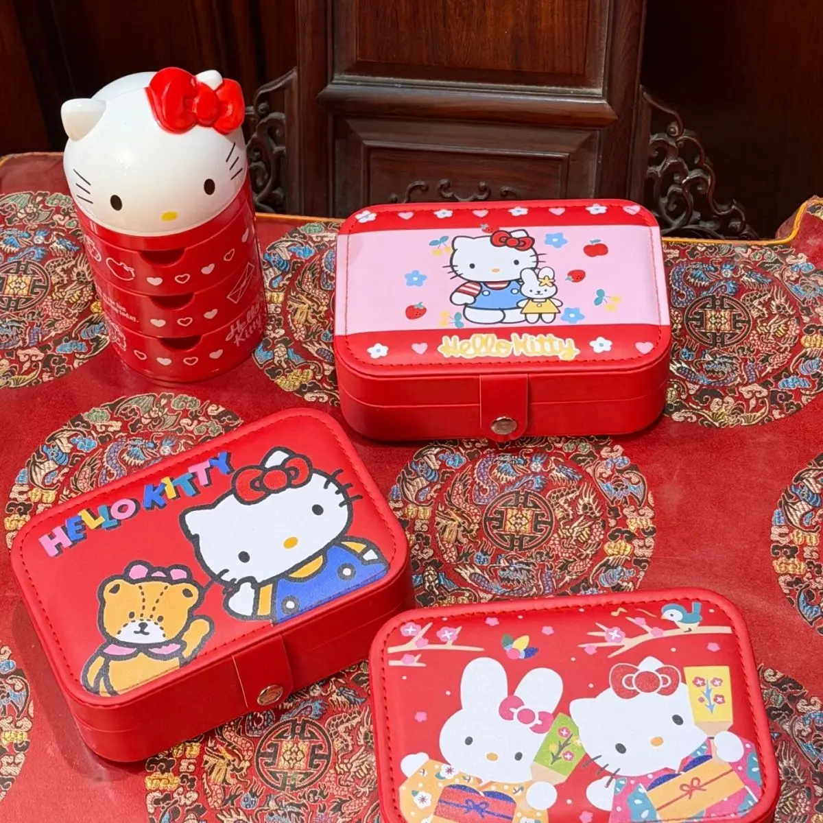 Anime Jewelry Storage Box Hello Kitty Cartoon Flip Top Earring Ring Organizer Sanrio Official Licensed Cartoon Kawaii Lovely New
Anime Jewelry Storage Box Hello Kitty Cartoon Flip Top Earring Ring Organizer Sanrio Official Licensed Cartoon Kawaii Lovely New