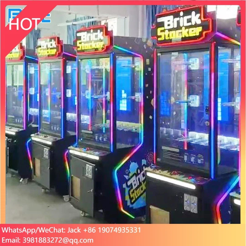 Coin Operated Amusement Coin Games Brick Stacker Arcade Game Plush Machine Gift Toys Vending Game for Sale
Coin Operated Amusement Coin Games Brick Stacker Arcade Game Plush Machine Gift Toys Vending Game for Sale