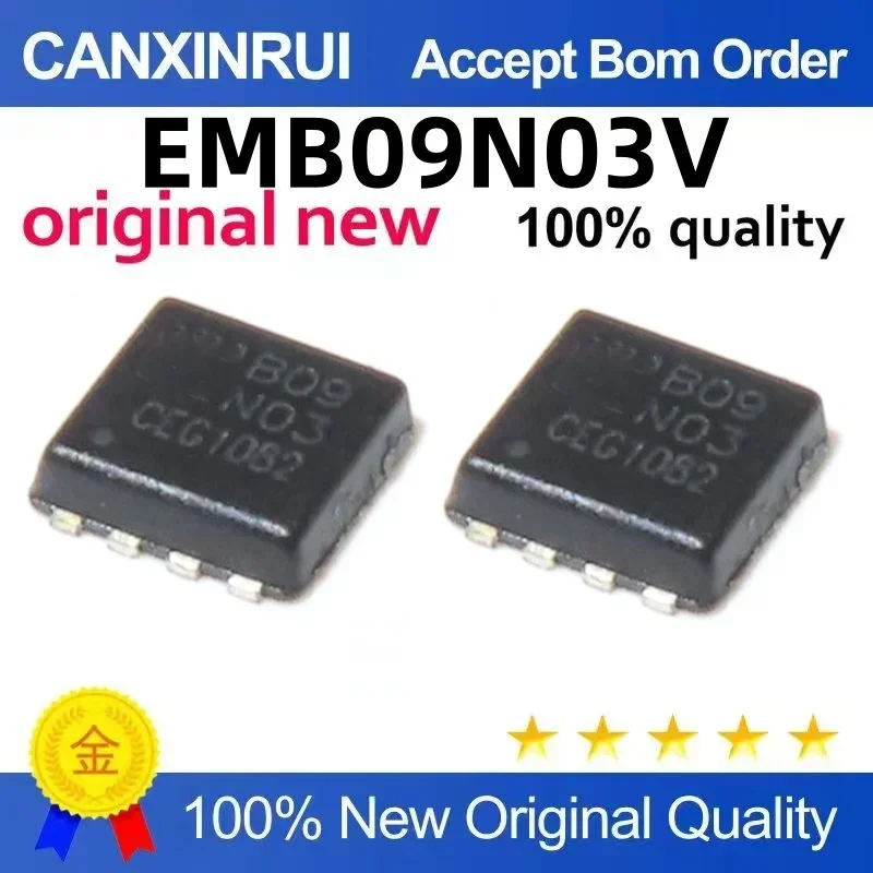 (5-100 pieces) EMB09N03V B09N03 50A 30V DFN-8 small volume 3x3 field-effect MOS transistor
(5-100 pieces) EMB09N03V B09N03 50A 30V DFN-8 small volume 3x3 field-effect MOS transistor
