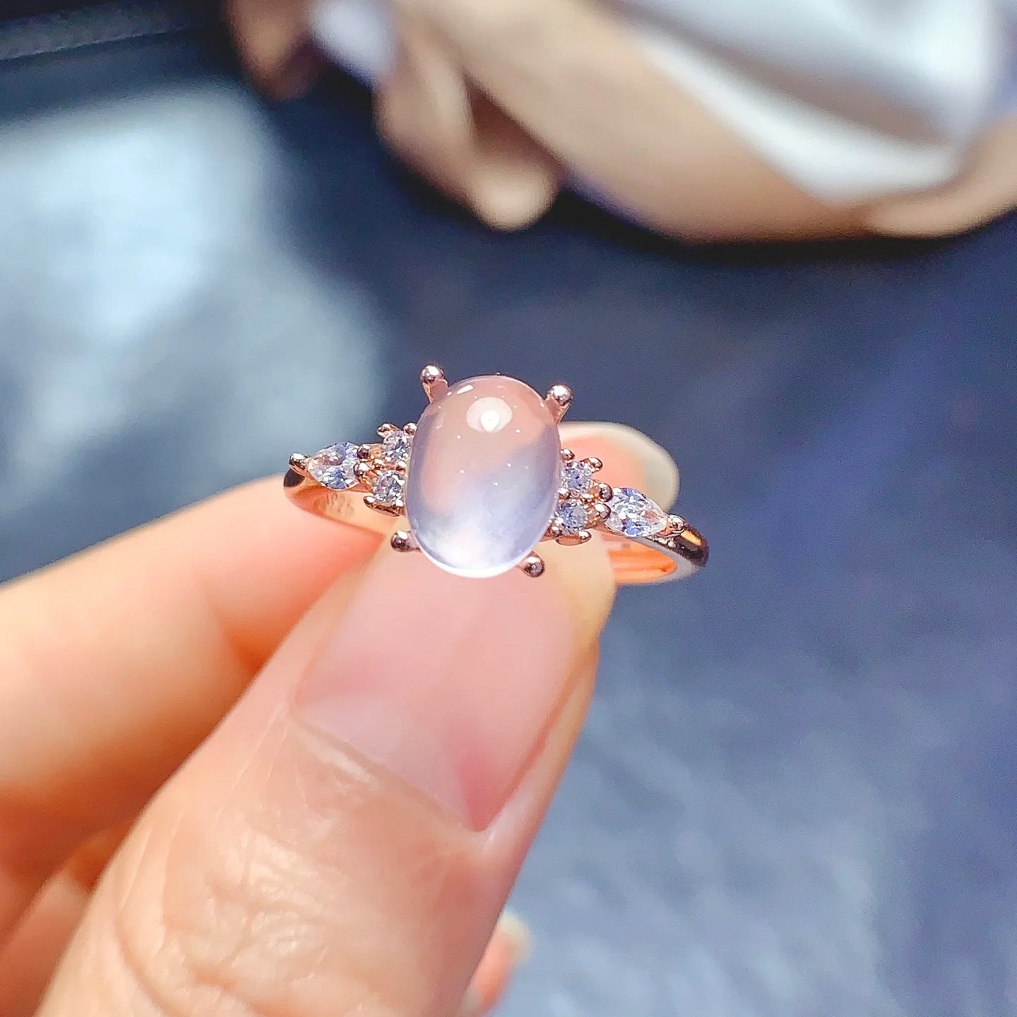 6*8mm Natural Rose Quartz Ring Real S925 Sterling Silver Certificate Fashion Simple Fine Charm Weddings Jewelry for Woman FS
6*8mm Natural Rose Quartz Ring Real S925 Sterling Silver Certificate Fashion Simple Fine Charm Weddings Jewelry for Woman FS