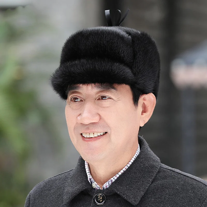 Мужская зимняя шапка из норкового меха, повседневная утолщенная шапка Lei Feng, уличная теплая шапка для холодной погоды, шапка из натурального меха норки для пожилых, новинка 2023
Мужская зимняя шапка из норкового меха, повседневная утолщенная шапка Lei Feng, уличная теплая шапка для холодной погоды, шапка из натурального меха норки для пожилых, новинка 2023
