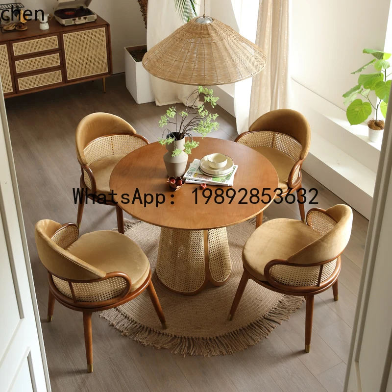 P5/15 solid wood round table small apartment household modern simple dining table and chair creative homestay furniture
P5/15 solid wood round table small apartment household modern simple dining table and chair creative homestay furniture