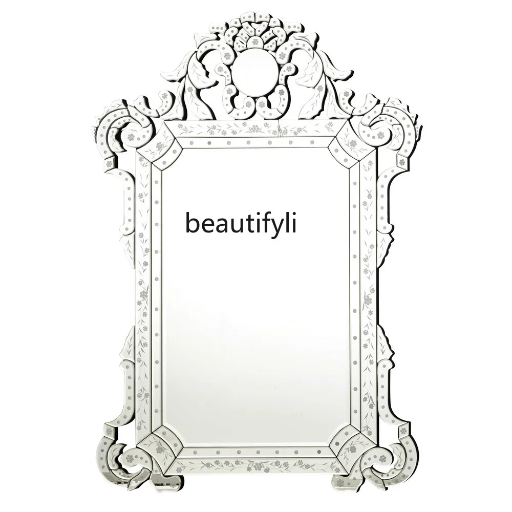 Venice Hanging Mirror European Style Dressing Table Wall-Mounted Cosmetic Mirror Carved Bathroom Decorative Mirror
Venice Hanging Mirror European Style Dressing Table Wall-Mounted Cosmetic Mirror Carved Bathroom Decorative Mirror