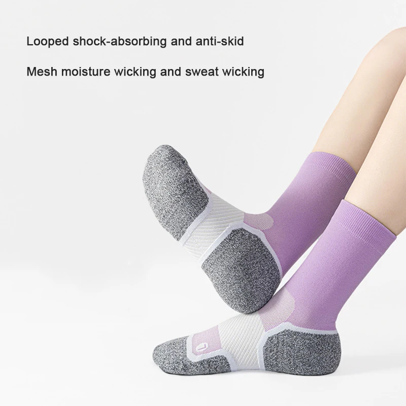 Носки для бега средней длины, мужские и женские носки для бадминтона, уличные велосипедные марафонские дышащие полотенца, спортивные носки 
Носки для бега средней длины, мужские и женские носки для бадминтона, уличные велосипедные марафонские дышащие полотенца, спортивные носки