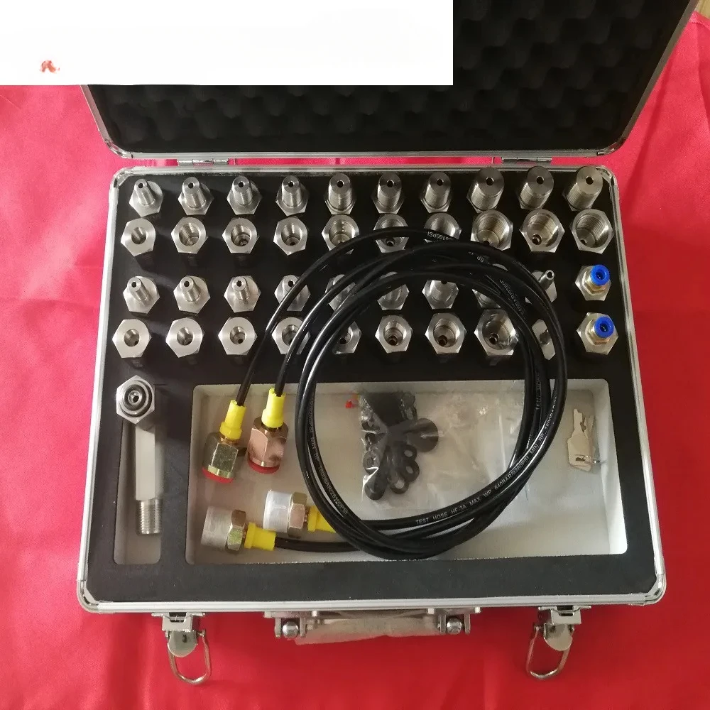 50 piece set of standard adapter for calibration of pressure conversion joint group, optional pressure adapter combination set
50 piece set of standard adapter for calibration of pressure conversion joint group, optional pressure adapter combination set
