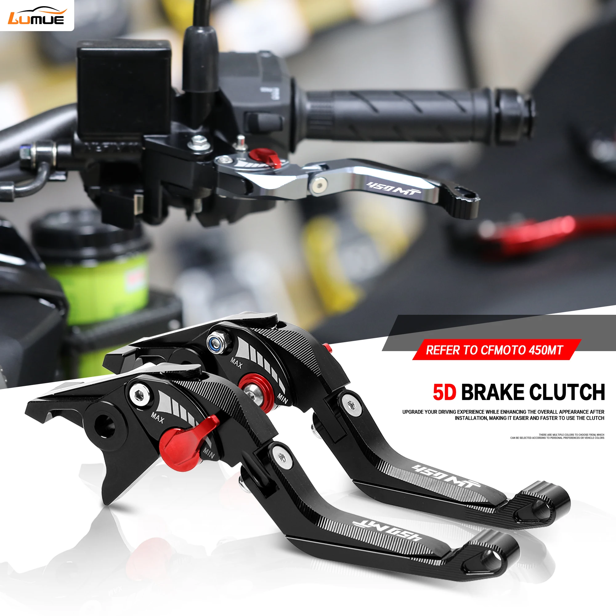 For CFMOTO 450MT 2024-2025 Motorcycle CF450 MT Adjustable CNC 5D aluminium Brake Clutch Levers Handle
For CFMOTO 450MT 2024-2025 Motorcycle CF450 MT Adjustable CNC 5D aluminium Brake Clutch Levers Handle