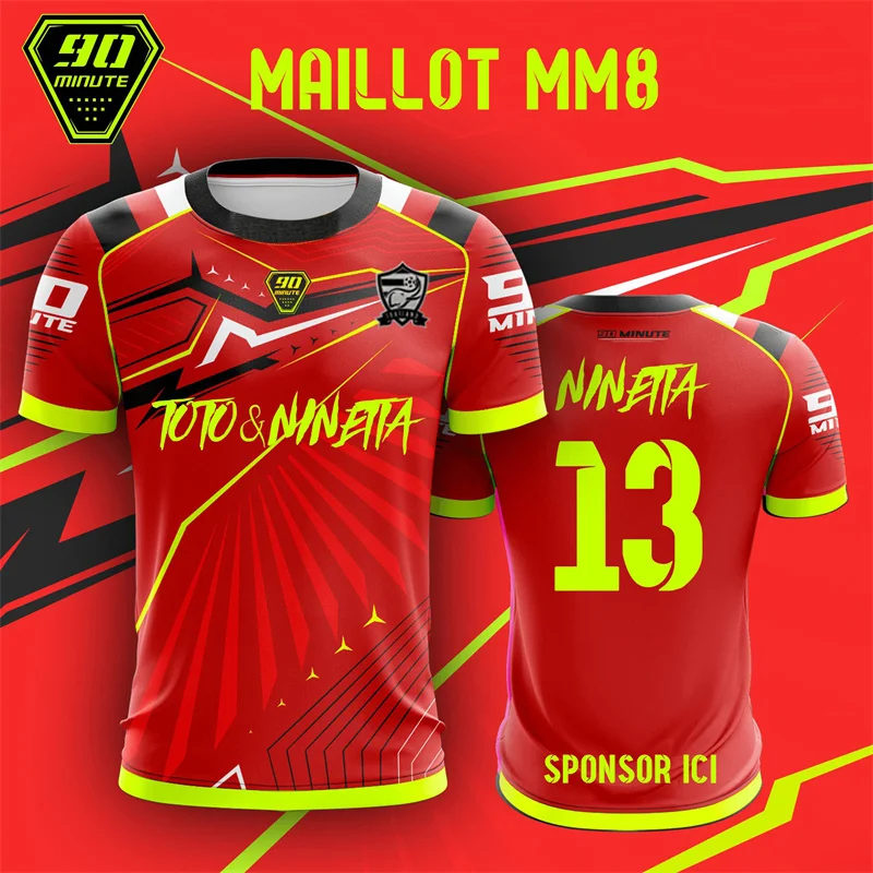 Summer Men's T-shirt Maillot 90 Minutes Toto & Ninetta Funny Men Clothing Leisure Fashion Crew Neck 3D Sport Pullover Tees Tops
Summer Men's T-shirt Maillot 90 Minutes Toto & Ninetta Funny Men Clothing Leisure Fashion Crew Neck 3D Sport Pullover Tees Tops