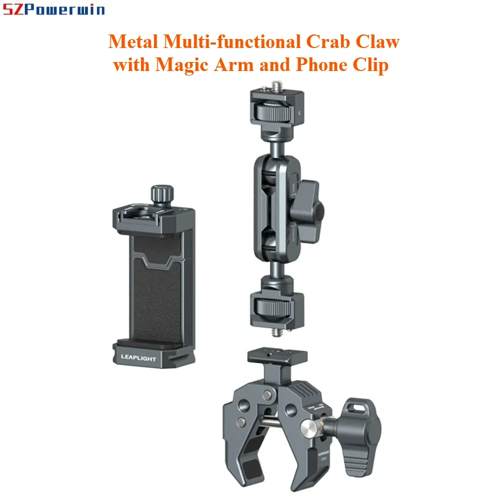 2025 NEW Metal Multi-functional Crab Claws Super Clamp with NATO Base Powerful Fixed Clamp for DSLR Camera Monitors Mic Lights
2025 NEW Metal Multi-functional Crab Claws Super Clamp with NATO Base Powerful Fixed Clamp for DSLR Camera Monitors Mic Lights