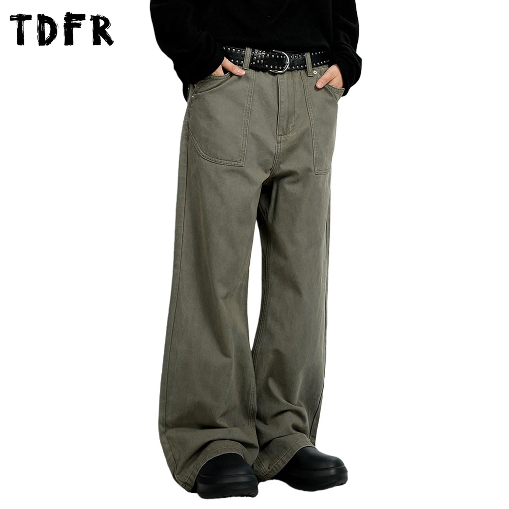 Джинсы-карго с карманами, мужские однотонные потертые брюки в стиле ретро, прямые мешковатые джинсовые брюки с широкими штанинами, мужские
Джинсы-карго с карманами, мужские однотонные потертые брюки в стиле ретро, прямые мешковатые джинсовые брюки с широкими штанинами, мужские