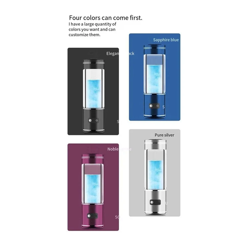 Hydrogen Water Generator Alkaline Maker USB Rechargeable Water Ionizer Bottle Antioxidant ORP Hydrogen-Rich Water Cup
Hydrogen Water Generator Alkaline Maker USB Rechargeable Water Ionizer Bottle Antioxidant ORP Hydrogen-Rich Water Cup