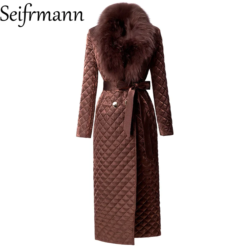 Seifrmann 2026 Spring Women's New Fashionable Collar Long Sleeve Double breasted Tie up Waist Clip Cotton coat
Seifrmann 2026 Spring Women's New Fashionable Collar Long Sleeve Double breasted Tie up Waist Clip Cotton coat