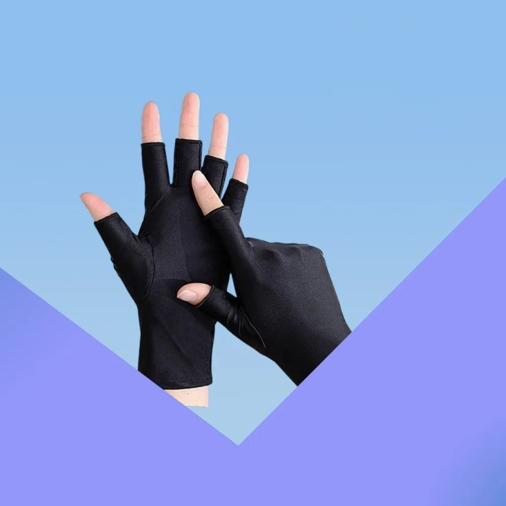 New Half Finger Sunscreen Gloves Breathable Anti-UV Riding Driving Gloves Highly Elastic Nail Painting Gloves Summer
New Half Finger Sunscreen Gloves Breathable Anti-UV Riding Driving Gloves Highly Elastic Nail Painting Gloves Summer