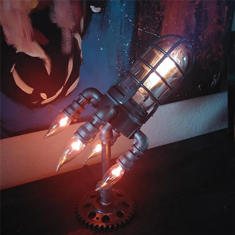 Retro US Plug Specification Retrospective Steampunk Flame Light Home Decoration Desktop Night Lamp Desk Home
Retro US Plug Specification Retrospective Steampunk Flame Light Home Decoration Desktop Night Lamp Desk Home