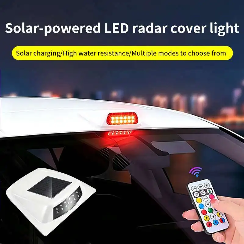 Solar powered LED car roof LiDAR decorative cover light anti rear end collision warning flashing navigation light
Solar powered LED car roof LiDAR decorative cover light anti rear end collision warning flashing navigation light