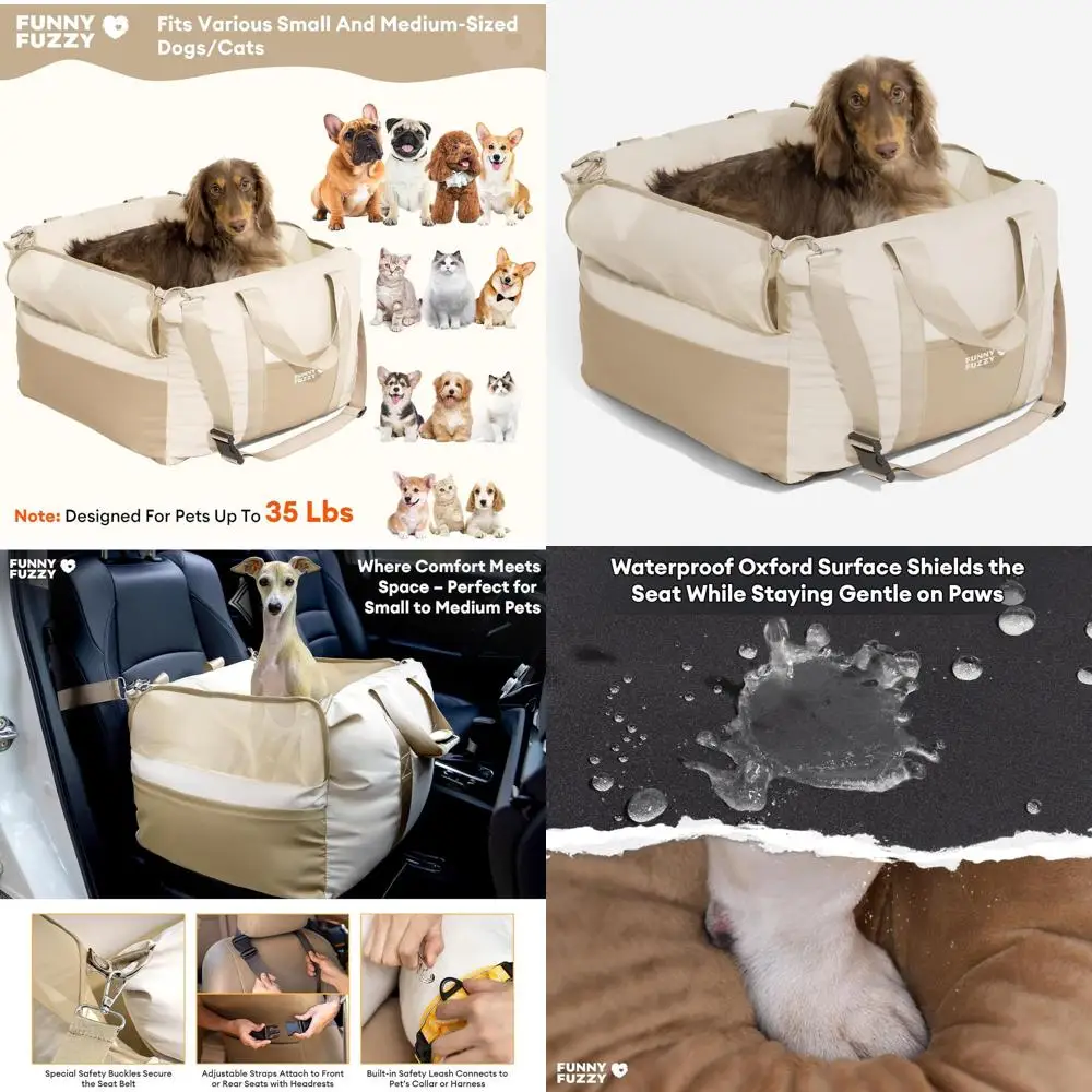 Водонепроницаемое автокресло для собак от маленьких до средних собак до 35 фунтов, съемный и моющийся бустер с поворотом, подушкой, карманами, регулируемым
Водонепроницаемое автокресло для собак от маленьких до средних собак до 35 фунтов, съемный и моющийся бустер с поворотом, подушкой, карманами, регулируемым