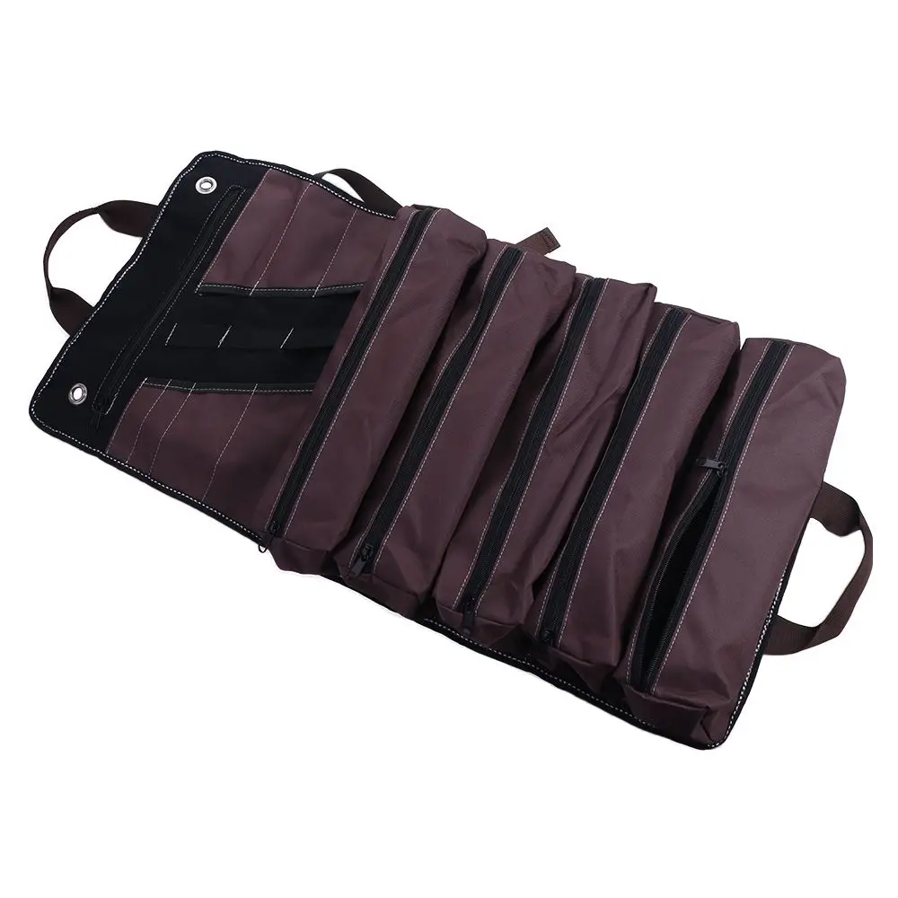 Heavy-Duty Waxed Canvas Tool Roll Bag Roll Waterproof 15-Pockets Roll Maximum Storage Easy Transport Tool Roll Up Bag
Heavy-Duty Waxed Canvas Tool Roll Bag Roll Waterproof 15-Pockets Roll Maximum Storage Easy Transport Tool Roll Up Bag