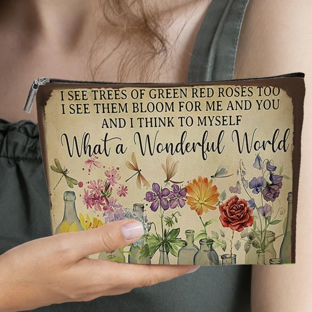 Fashion Encouragement Words Makeup Bag Floral Lightweight Storage Bag Foldable with Zipper Toiletries Organizer Travel
Fashion Encouragement Words Makeup Bag Floral Lightweight Storage Bag Foldable with Zipper Toiletries Organizer Travel