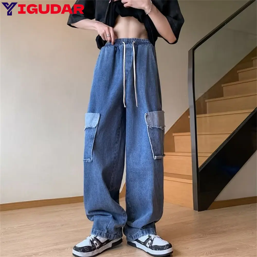 Men Jeans Wide Leg Denim Cargo Jean Pants Loose Straight Baggy Men'S Jeans Hip Hop Streetwear Skateboard Neutral Denim Trousers
Men Jeans Wide Leg Denim Cargo Jean Pants Loose Straight Baggy Men'S Jeans Hip Hop Streetwear Skateboard Neutral Denim Trousers