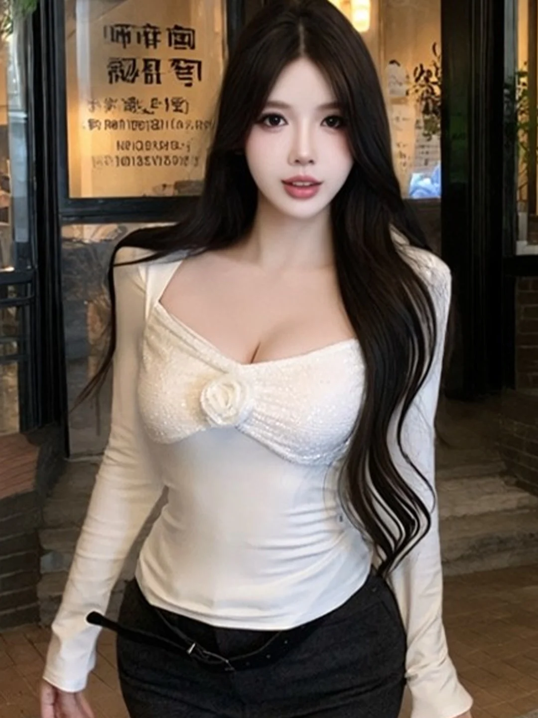 Женская футболка с длинным рукавом в стиле Sexy Girl, с пайетками и цветочным узором, зимняя, омолаживающая, модная, для ношения под одеждой, приятная к телу, дышащая.
Женская футболка с длинным рукавом в стиле Sexy Girl, с пайетками и цветочным узором, зимняя, омолаживающая, модная, для ношения под одеждой, приятная к телу, дышащая.