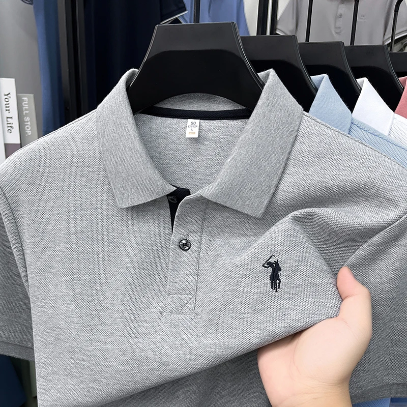 2026 Summer Embroidered Collar T-shirt for Men, Middle Aged, Casual, Business, Half Sleeve Polo Shirt, Short Sleeve Top
2026 Summer Embroidered Collar T-shirt for Men, Middle Aged, Casual, Business, Half Sleeve Polo Shirt, Short Sleeve Top