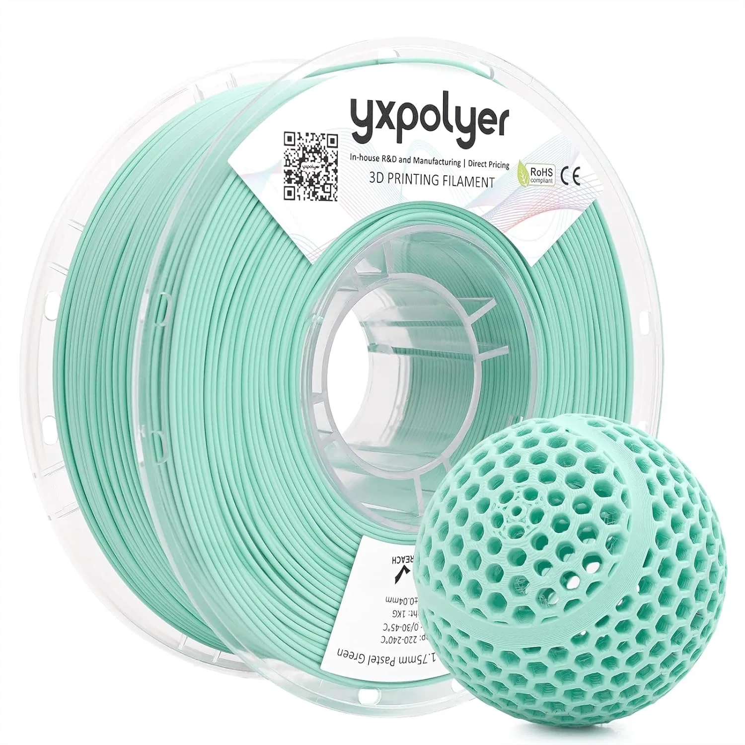 Flexible PLA 3D Printer Filament 1.75mm 1KG for Printing Dog Chew Toys and Bouncy Airless Basketball Ball
Flexible PLA 3D Printer Filament 1.75mm 1KG for Printing Dog Chew Toys and Bouncy Airless Basketball Ball