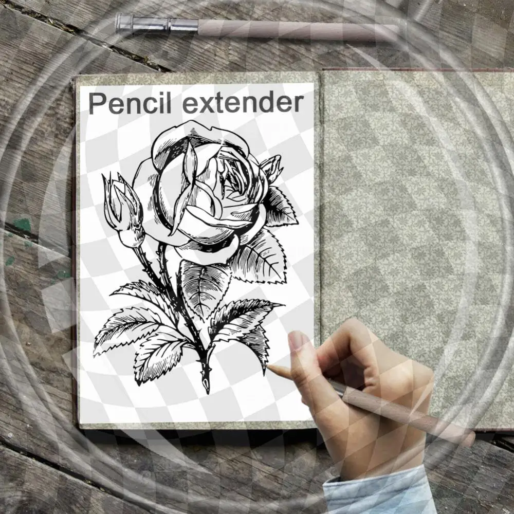 Pencil Extender Holder Adjustable Pencil Extension Stationery Exquisite Portable Creative Wood Single Head Painting Drawing Tool
Pencil Extender Holder Adjustable Pencil Extension Stationery Exquisite Portable Creative Wood Single Head Painting Drawing Tool