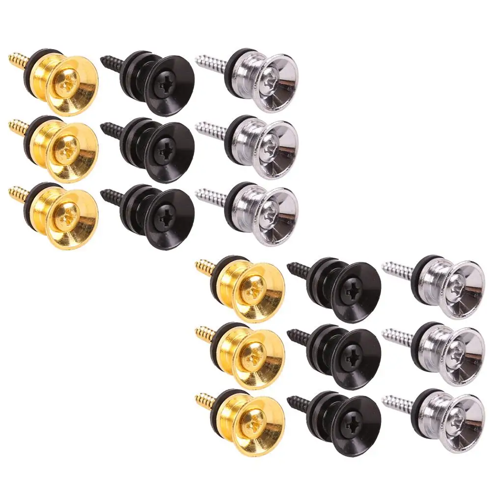 18 Pcs Guitar Strap Buckle Non-slip Black Anti-skid Lock Pegs Buttons Bass Nut Instrument Safe Electric Guitar Accessories
18 Pcs Guitar Strap Buckle Non-slip Black Anti-skid Lock Pegs Buttons Bass Nut Instrument Safe Electric Guitar Accessories
