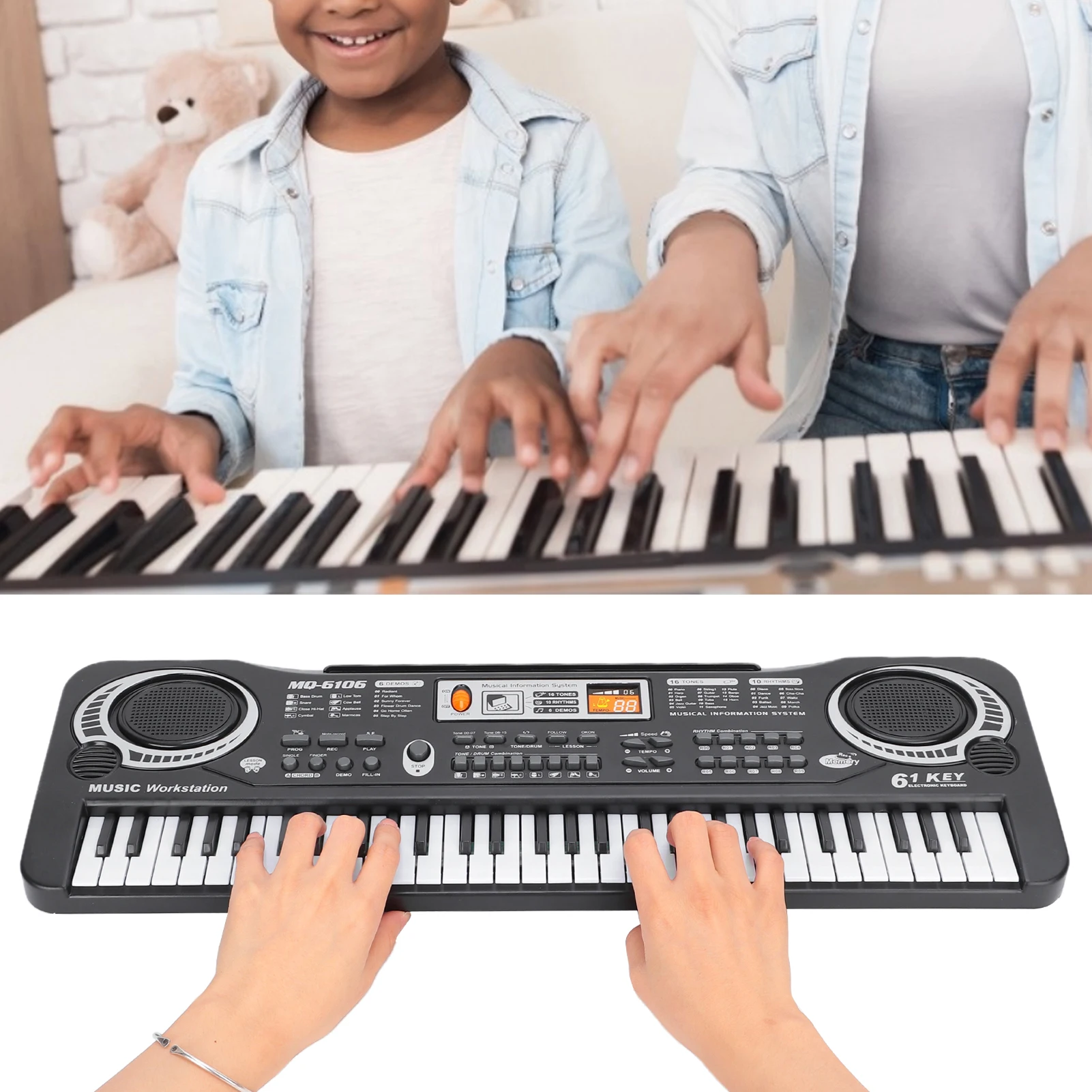 Electronic Organ for Kid Musical Piano Children 61 Keys Electronic Organ Baby Early Education Educational Little Piano
Electronic Organ for Kid Musical Piano Children 61 Keys Electronic Organ Baby Early Education Educational Little Piano