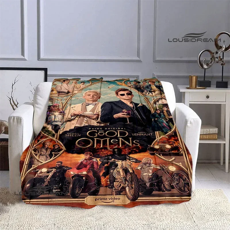 Good omens movie print blanket kids warm nice flannel soft comfortable home travel blanket bed blanket birthday gift
Good omens movie print blanket kids warm nice flannel soft comfortable home travel blanket bed blanket birthday gift