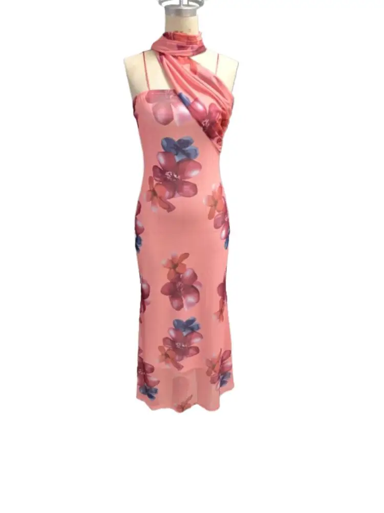 Women 2025 Elegant Dress Sleeveless Party Dress Casual High Waist Boho Long Dresses Sexy Mesh Print Dresses Vestidos Para Mujer
Women 2025 Elegant Dress Sleeveless Party Dress Casual High Waist Boho Long Dresses Sexy Mesh Print Dresses Vestidos Para Mujer