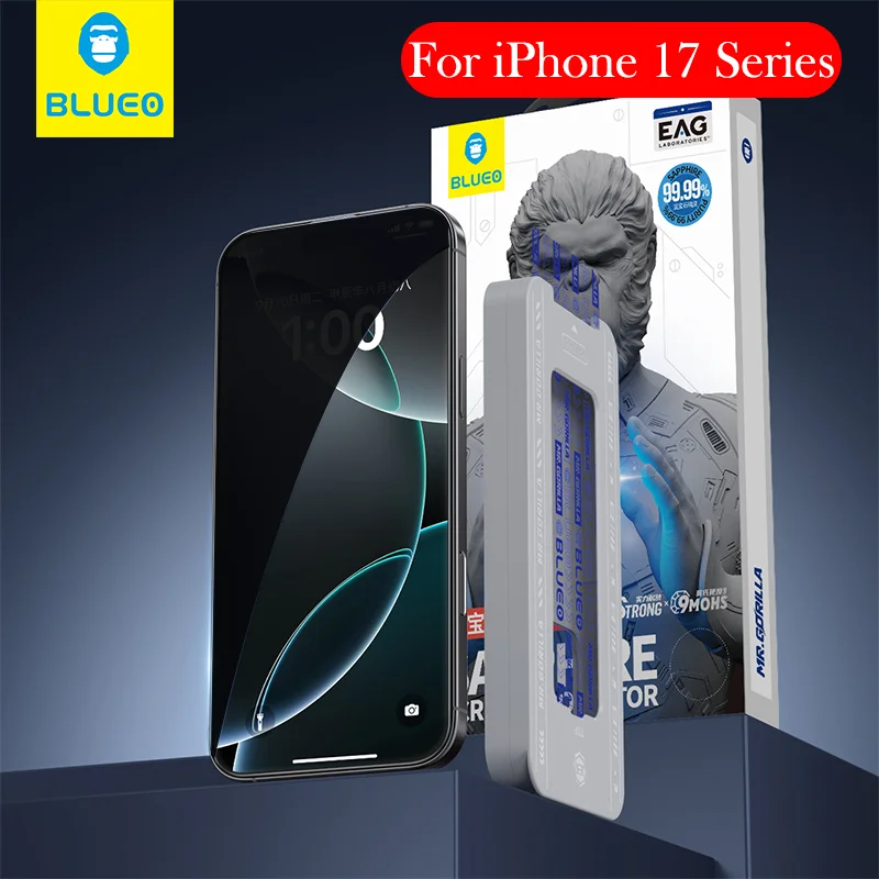 Blueo Privacy Сапфировое стекло для iPhone 17 Pro Max Антишпионская защитная пленка для экрана для iPhone 17 Air
Blueo Privacy Сапфировое стекло для iPhone 17 Pro Max Антишпионская защитная пленка для экрана для iPhone 17 Air
