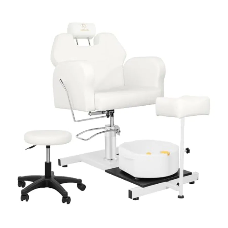Pedicure Chair with Bubble Massage Foot Bath, for Nail Tech and Foot Bath, Pedicure Chair No Plumbing, 360 ° Rotation, Height A
Pedicure Chair with Bubble Massage Foot Bath, for Nail Tech and Foot Bath, Pedicure Chair No Plumbing, 360 ° Rotation, Height A