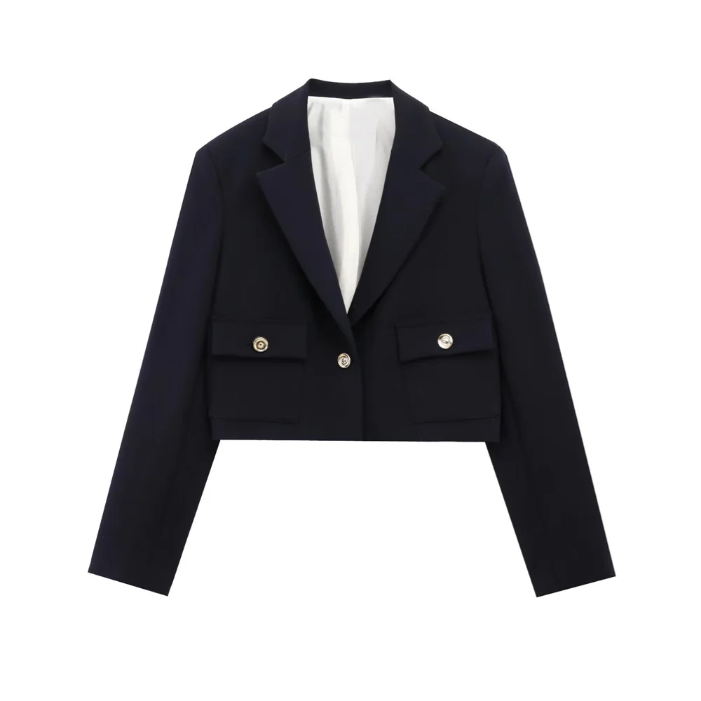 UNIZERA women's shoulder padded short suit jacket with pocket decoration for spring and summer new casual women's clothing
UNIZERA women's shoulder padded short suit jacket with pocket decoration for spring and summer new casual women's clothing