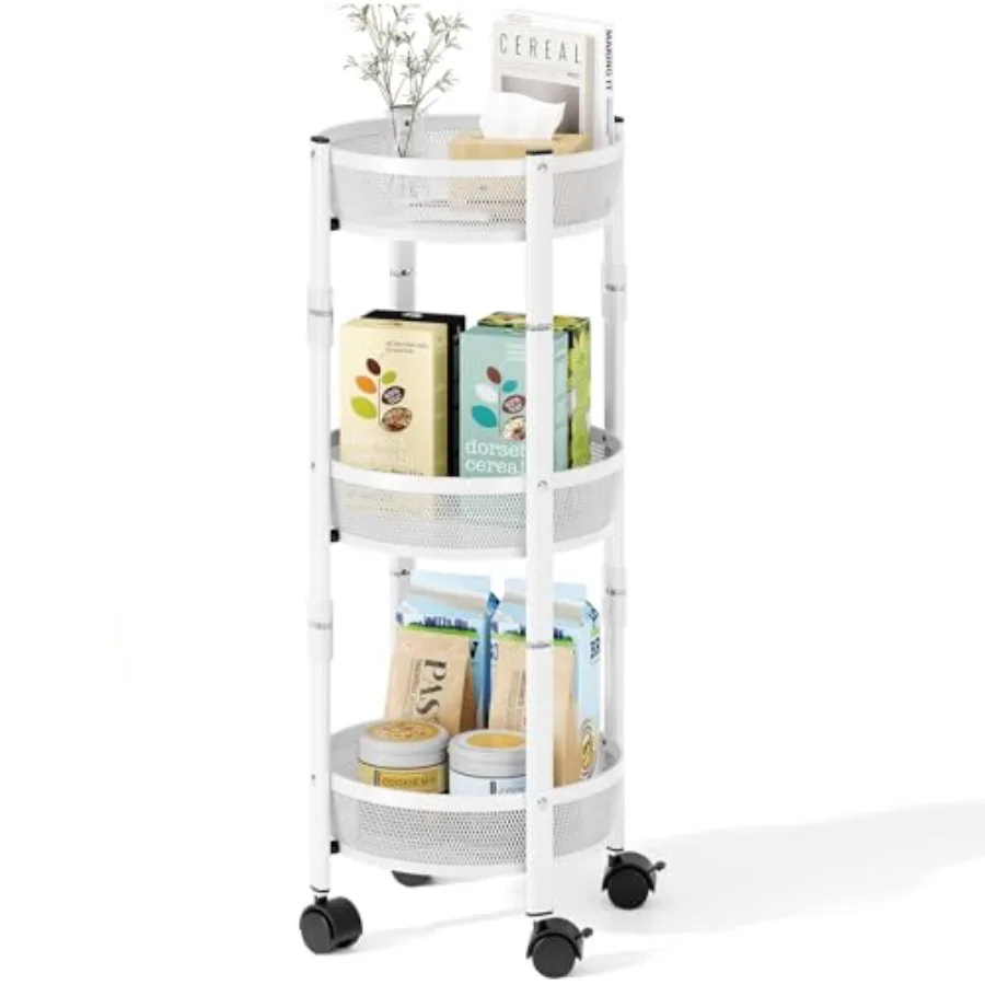 3-Tier Foldable Rolling Cart Collapsible Metal Utility Cart with Wheels No Assemble Multifunction Storage Organizer Trolley for
3-Tier Foldable Rolling Cart Collapsible Metal Utility Cart with Wheels No Assemble Multifunction Storage Organizer Trolley for
