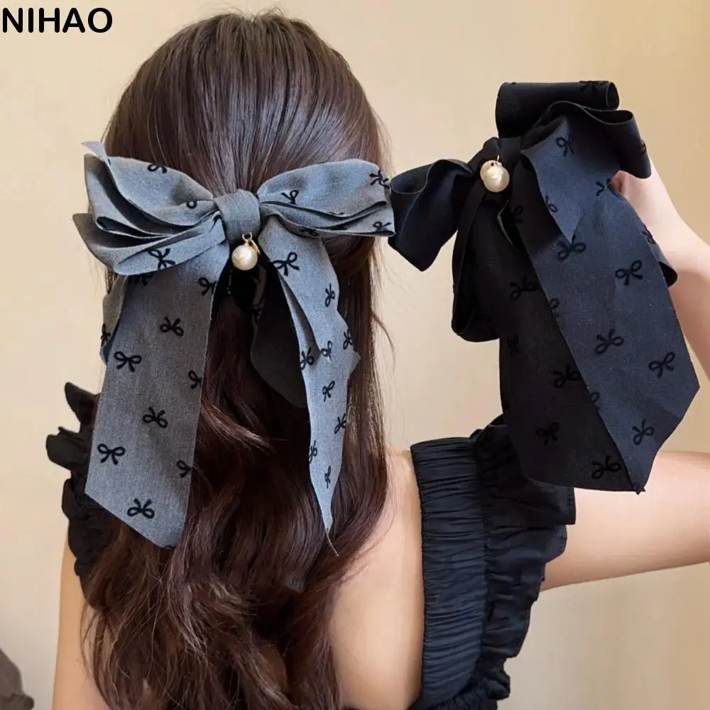 Headwear Silk Ribbon Grey Cloth Shark Clip Pearl Satin Large Intestine Hair Rope Big Hair Claw Embroidery Bow Hair Clip Kids
Headwear Silk Ribbon Grey Cloth Shark Clip Pearl Satin Large Intestine Hair Rope Big Hair Claw Embroidery Bow Hair Clip Kids