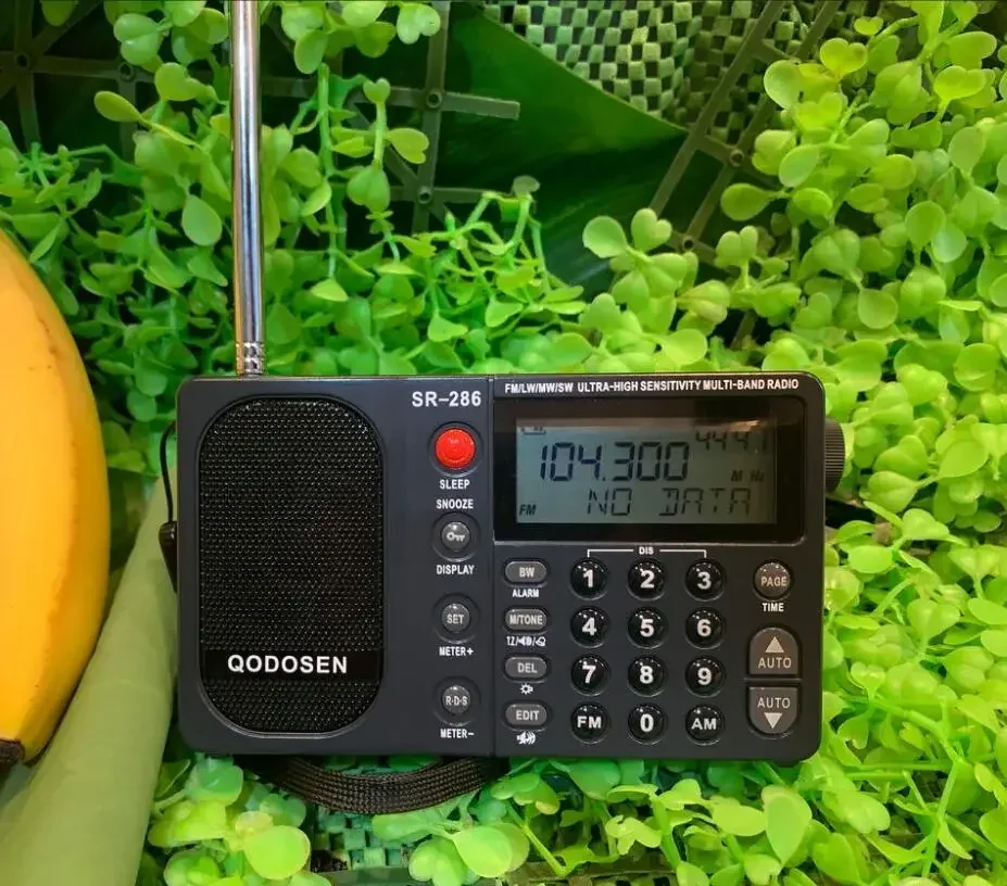 QODOSEN SR-286 FM/LW/MW/SW Radio Ultra-High Sensitivity Multi-band Radio Receiver Shortwave Radio
QODOSEN SR-286 FM/LW/MW/SW Radio Ultra-High Sensitivity Multi-band Radio Receiver Shortwave Radio