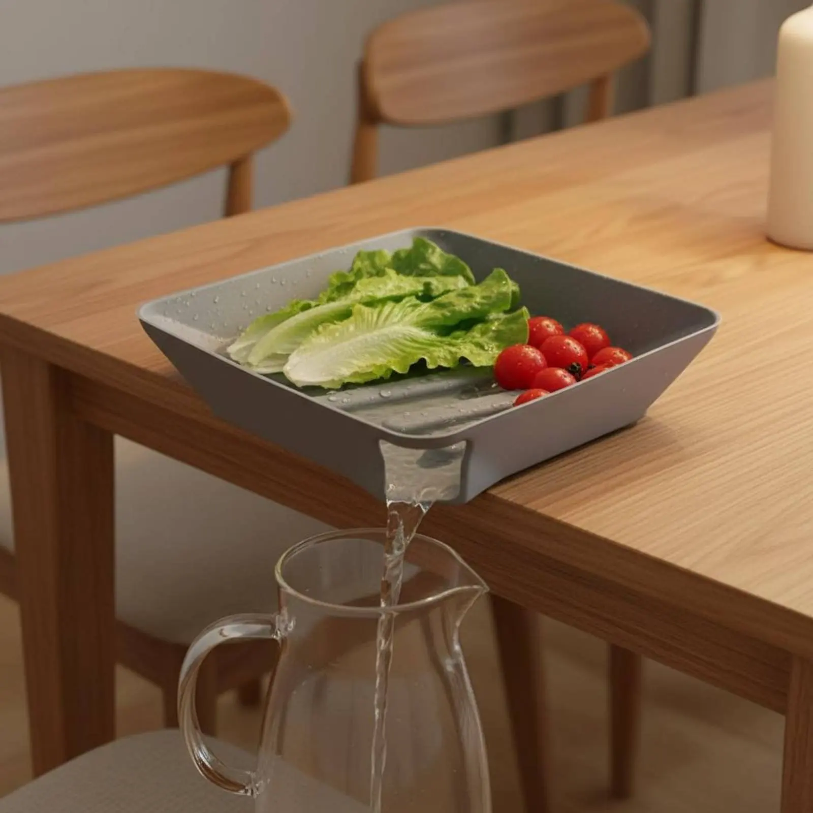 Silicone Draining Tray Quick-Drying Vegetable Washing Drain Board Automatic-Draining Sink Tray Multi-Functional Kitchenware
Silicone Draining Tray Quick-Drying Vegetable Washing Drain Board Automatic-Draining Sink Tray Multi-Functional Kitchenware