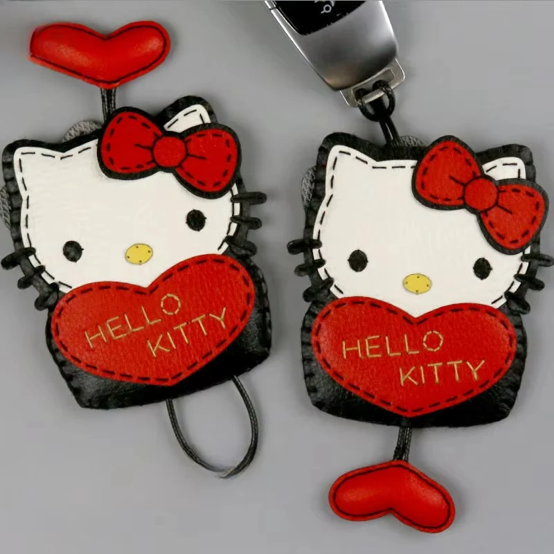 Hello Kitty Car Handmade Leather Key Bag Cartoon Kitty Girls Cute Key Cover Suitable for Most Car Models Car Ornaments
Hello Kitty Car Handmade Leather Key Bag Cartoon Kitty Girls Cute Key Cover Suitable for Most Car Models Car Ornaments