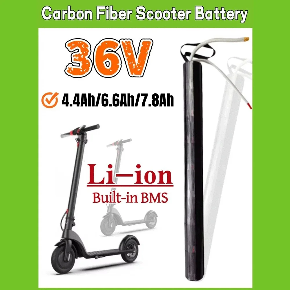 10s3p 36V battery 4400/6600/7800mAh High-capacity high output for Carbon Fiber Scooter battery pack
10s3p 36V battery 4400/6600/7800mAh High-capacity high output for Carbon Fiber Scooter battery pack