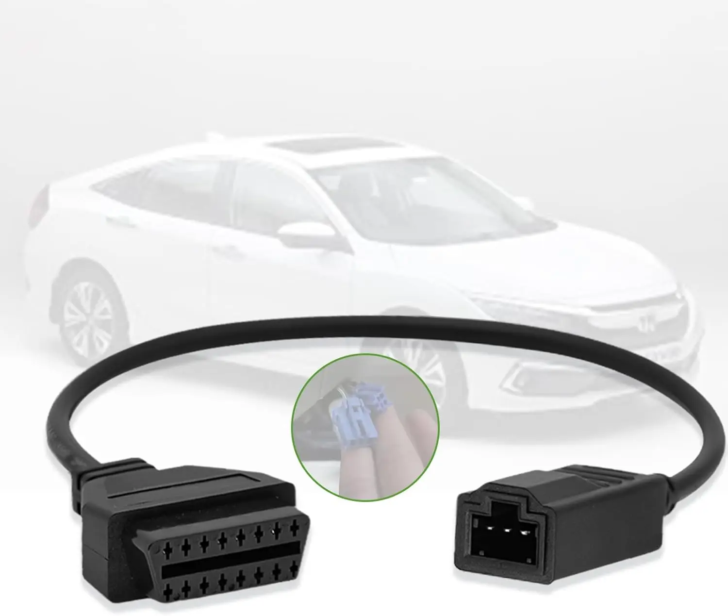 OBD1 to OBD2 Adapter For Honda Vehicle 3pin Obd1 to 16pin Obd2 Adapter Cable Diagnostic Connector
OBD1 to OBD2 Adapter For Honda Vehicle 3pin Obd1 to 16pin Obd2 Adapter Cable Diagnostic Connector